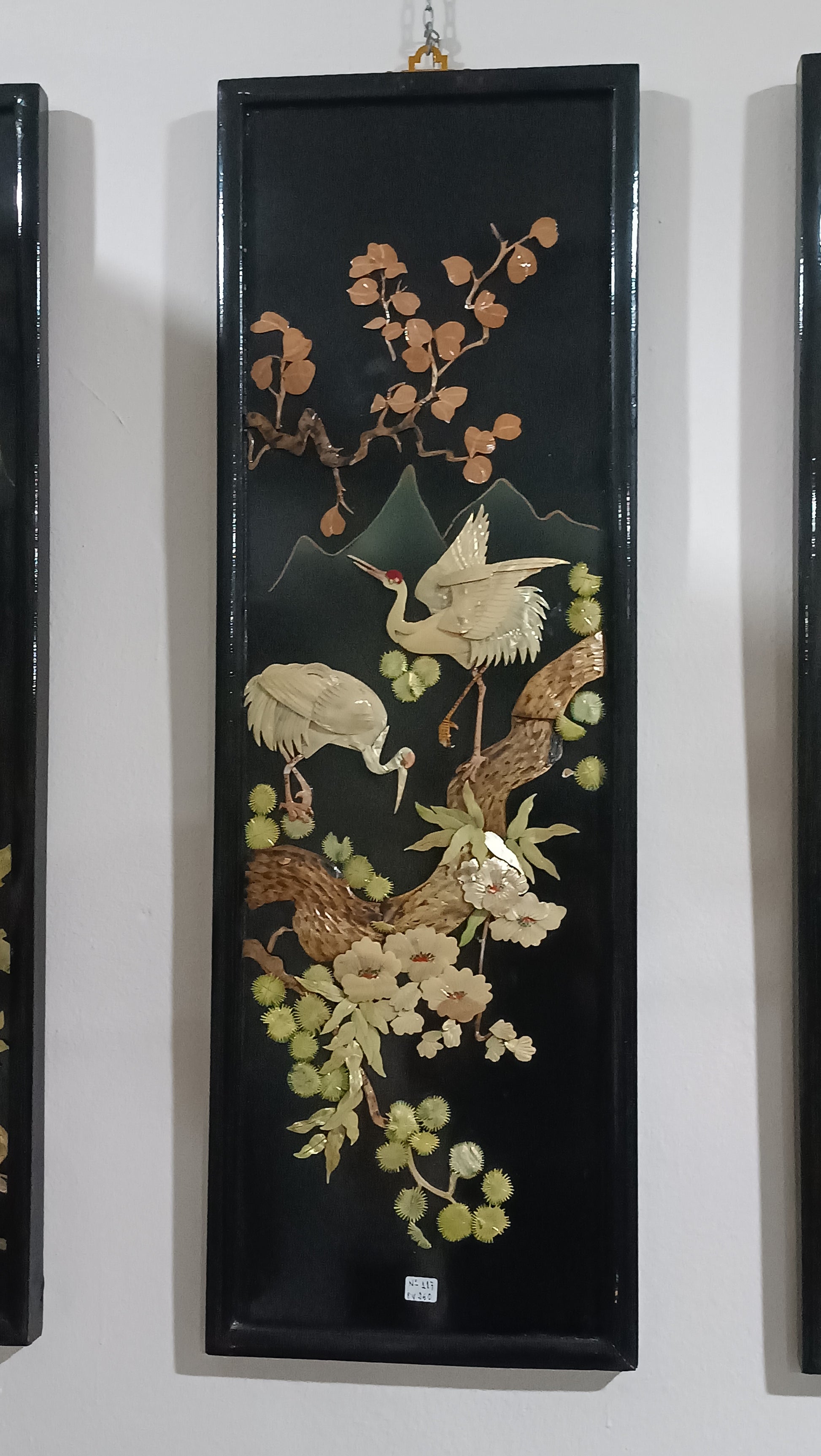 Panel decorativo de arte asiático, de origen chino o vietnamita 3