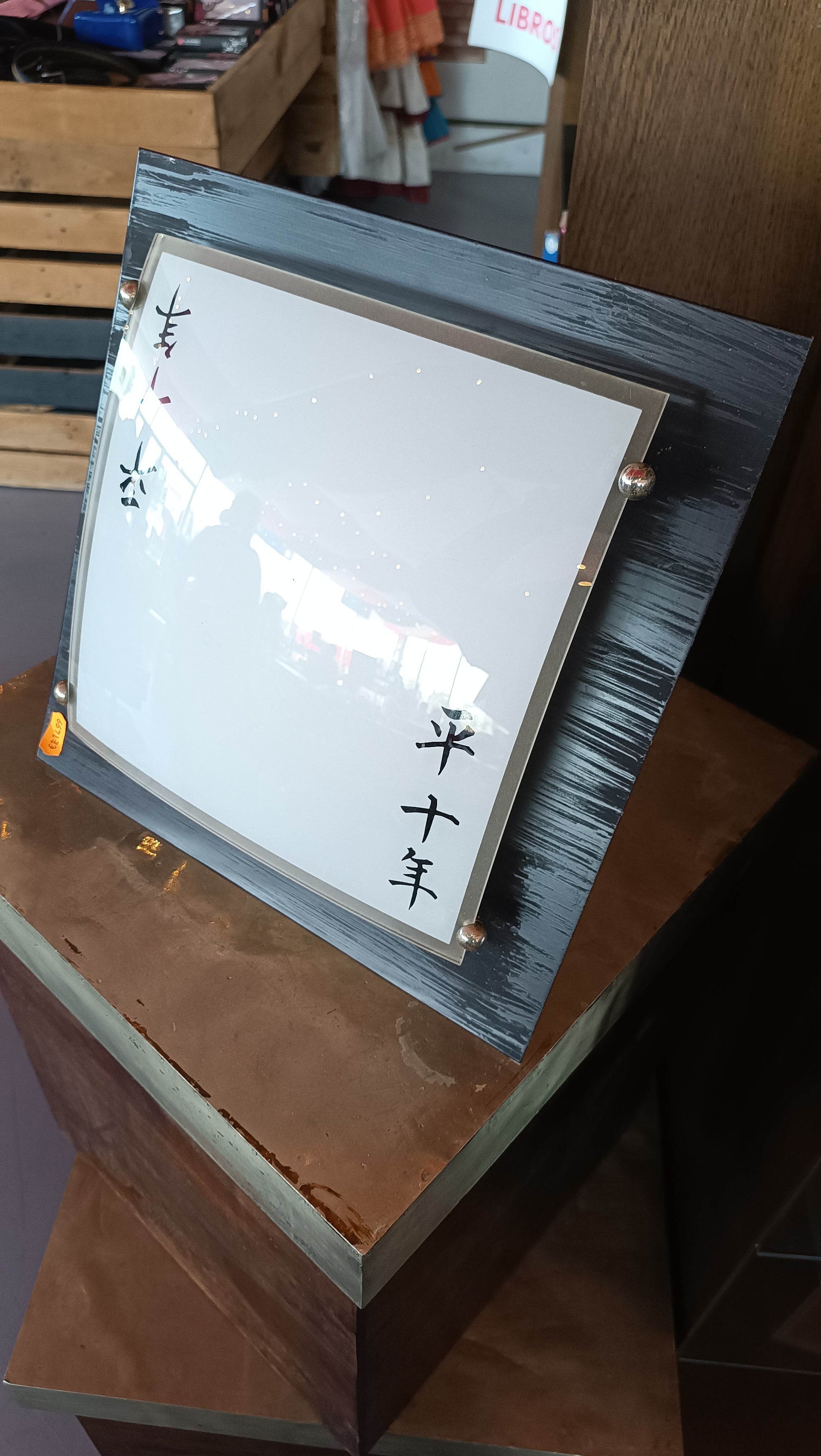 Lámpara de techo diseño oriental decorativa con cristal curvado