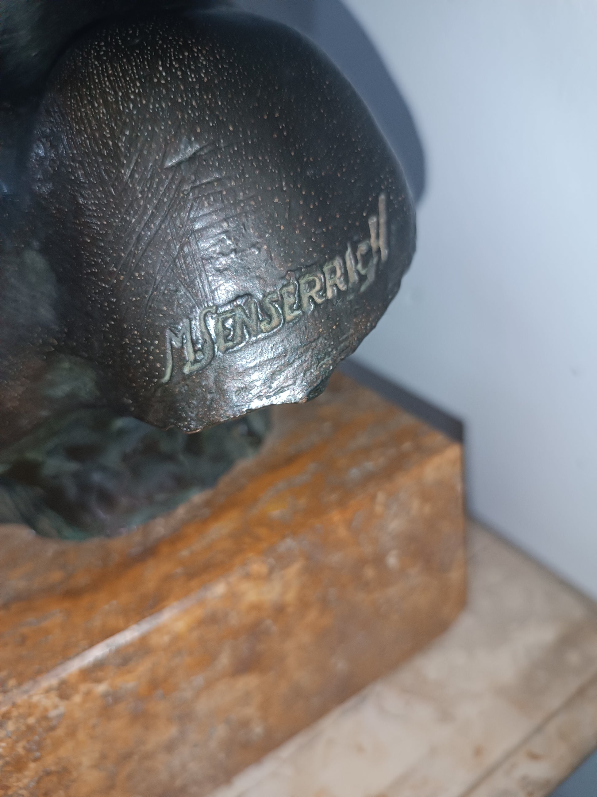 Busto Bronce G.Demartino Escuela Napolitana