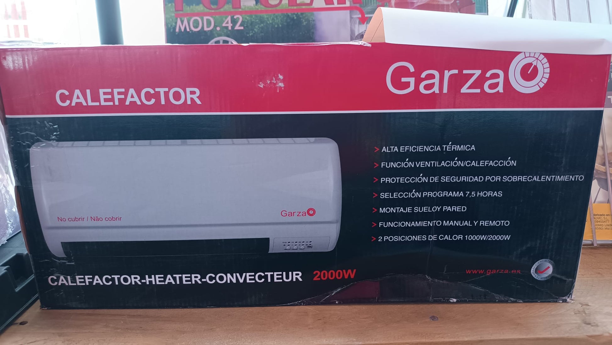 Calefactor Garza 1000-2000W