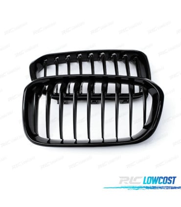 Parrilla doble tipo riñón negra brillante para BMW Serie 1 F20/F21