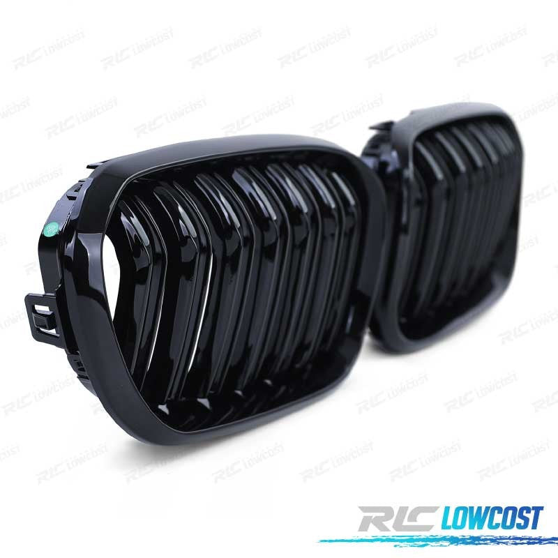 Parrilla doble tipo riñón negra brillante para BMW Serie 1 F20/F21