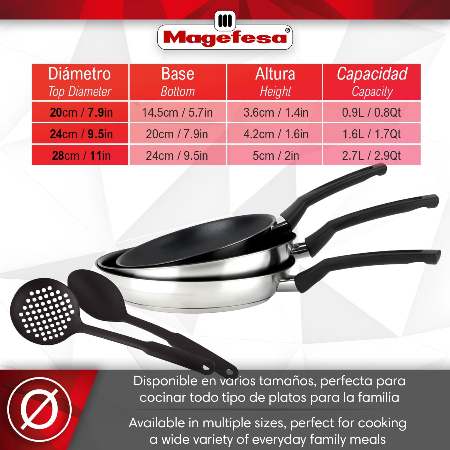 🍳 Set de Sartenes Magefesa: El Aliado Perfecto para tu Cocina