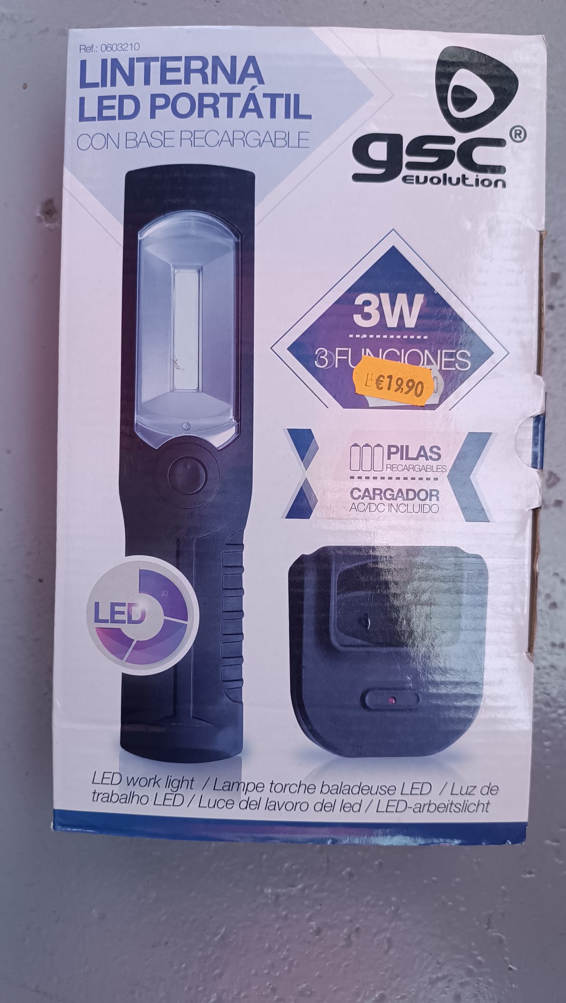 Linterna Portátil GSC Recargable