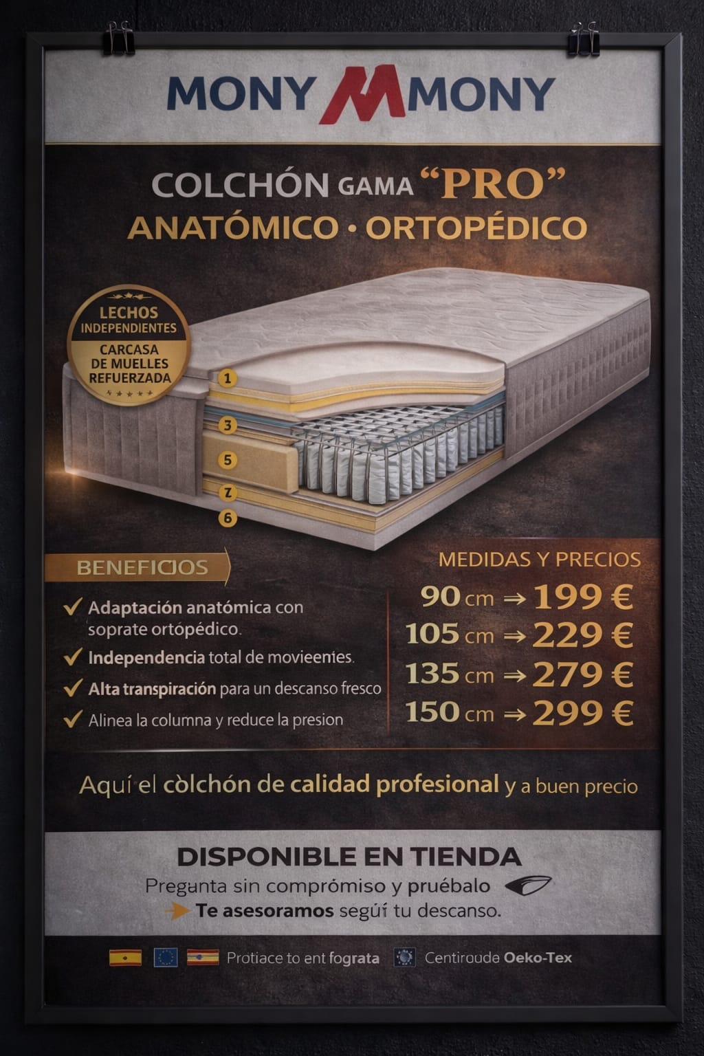 Colchón gama "PRO" - con recirculación de aire