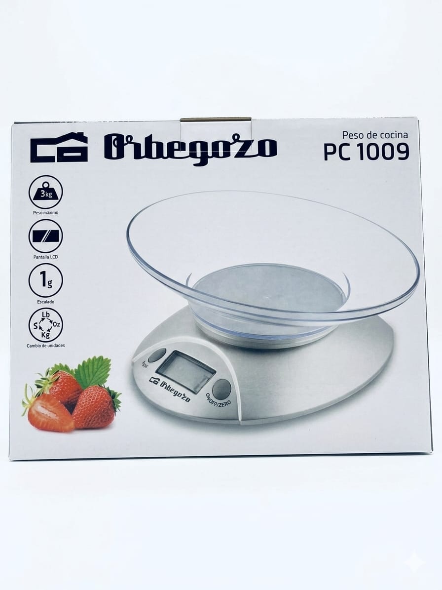 Báscula de Cocina Digital Orbegozo PC 1009 – Precisión en cada ingrediente