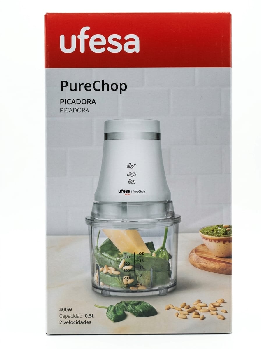 Ufesa PureChop - La Picadora Eléctrica que Transformará tu Cocina (400W, 0.5L)