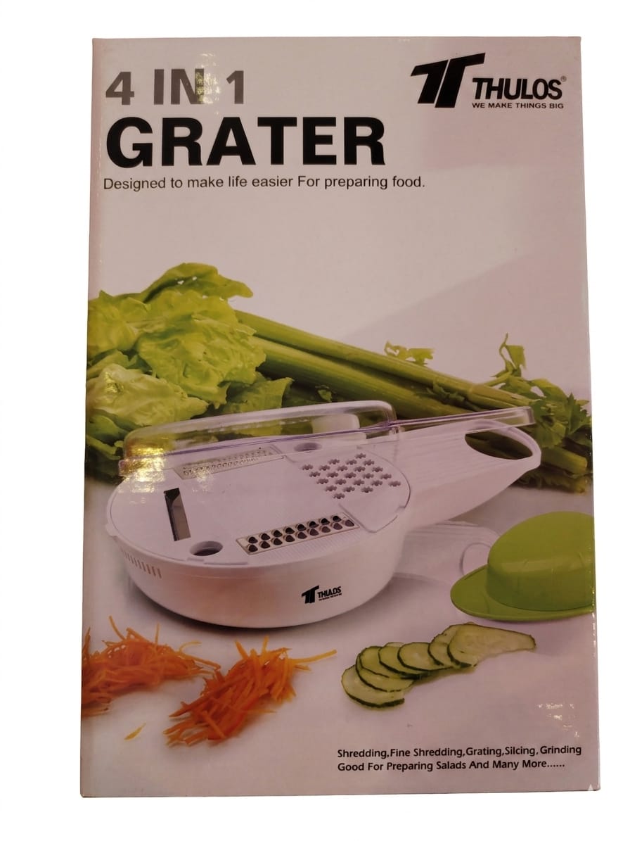 Rallador Multifunción 4 en 1 Thulos – ¡Prepara Ensaladas y Platos Saludables en Segundos!