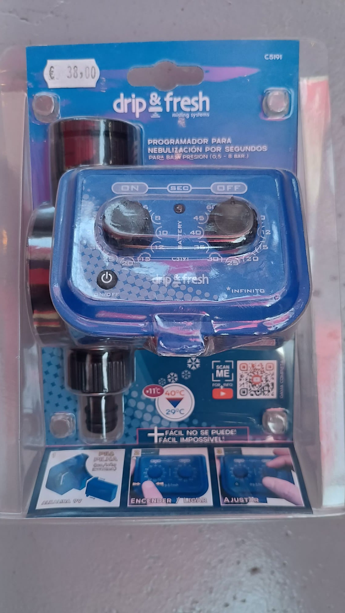 Programador Nebulización por segundos (0,5 - 8 BAR )