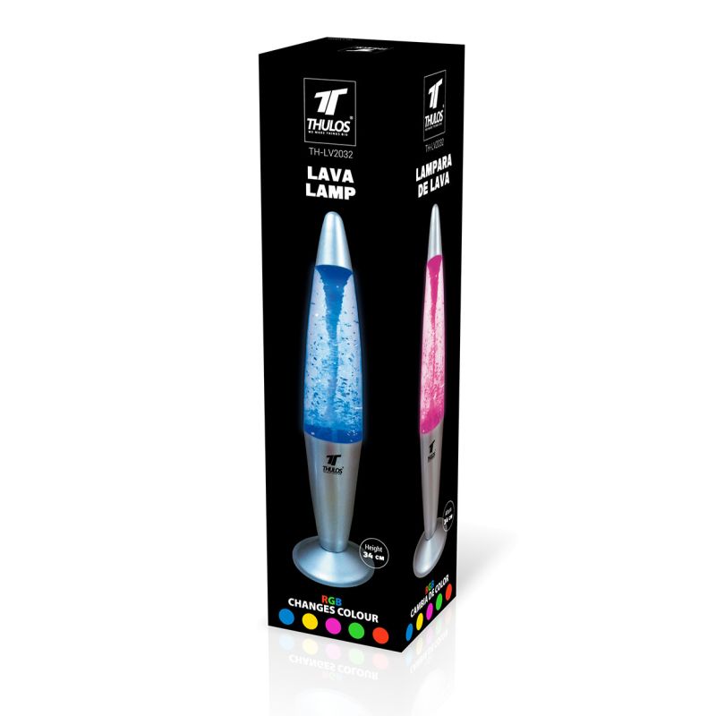 Lámpara LED efecto tornado RGB